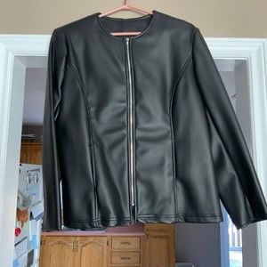 Faux leather jacket